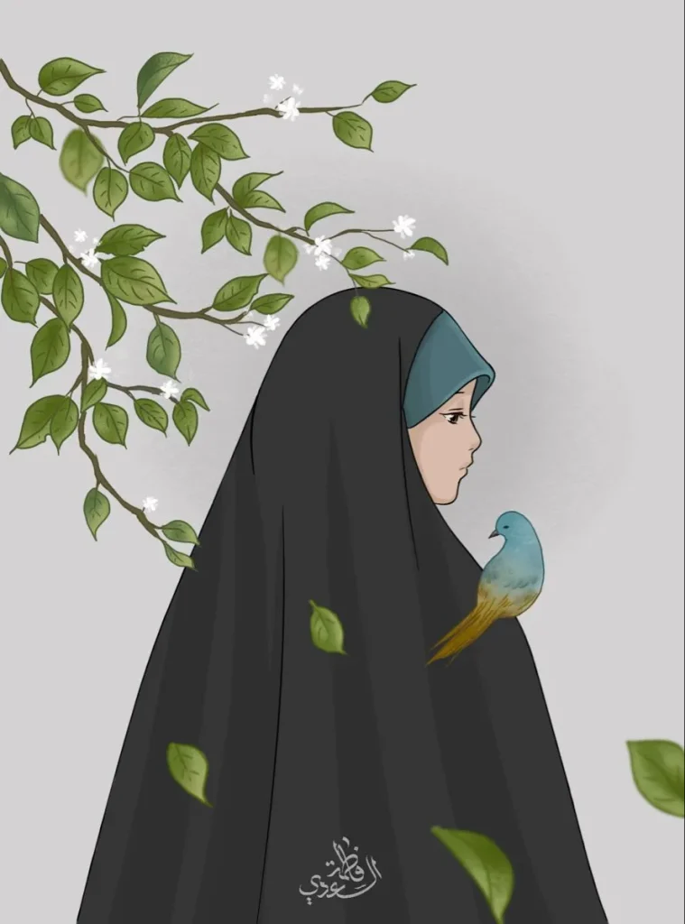 عکس پروفایل دختر چادری بدون چهره