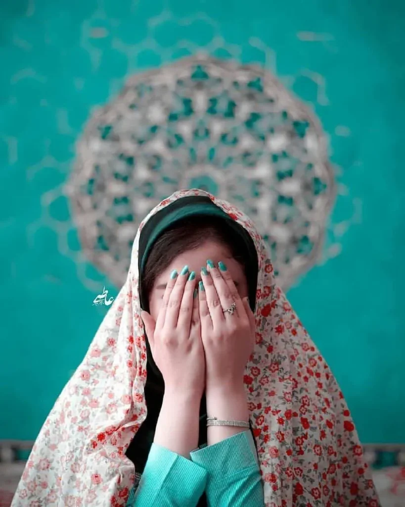 عکس پروفایل فقط چادر گل گلی
