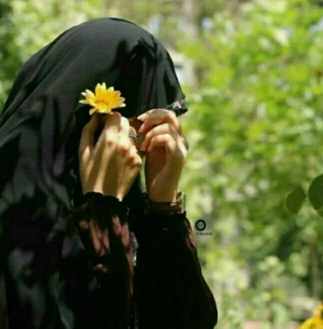 عکس پروفایل چادری با گل