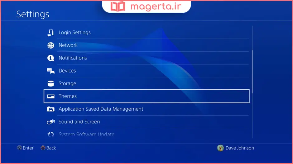 تغییر پس‌زمینه PS4 با فلش مموری