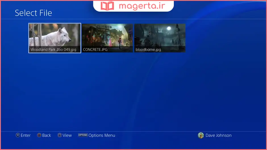 تغییر پس‌زمینه PS4 با فلش مموری