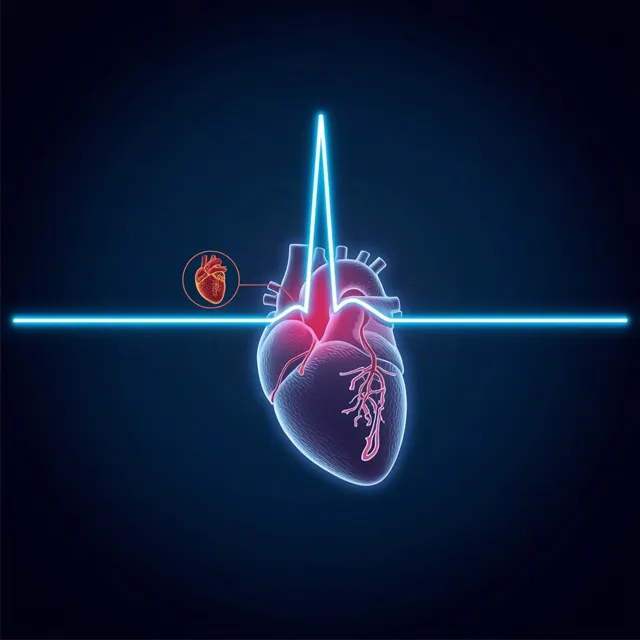 عکس پروفایل خط صاف نوار قلب غمگین