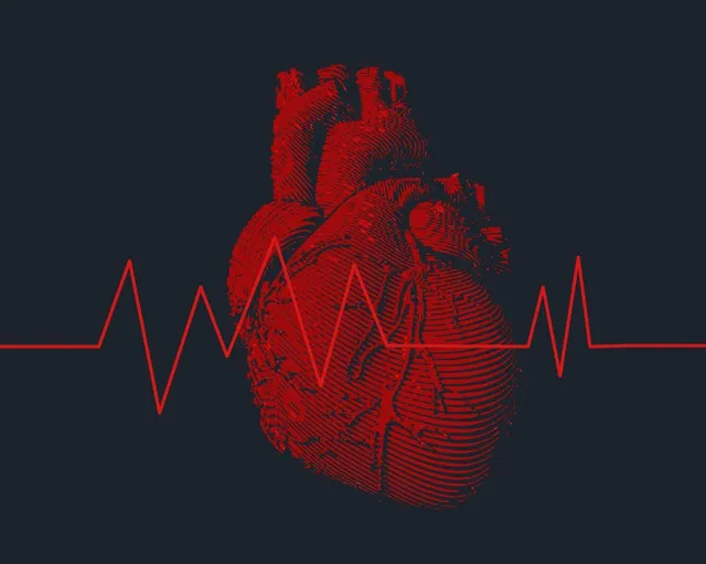 عکس پروفایل ضربان قلب مرگ برای اینستا