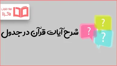 شرح آیات قرآن در جدول