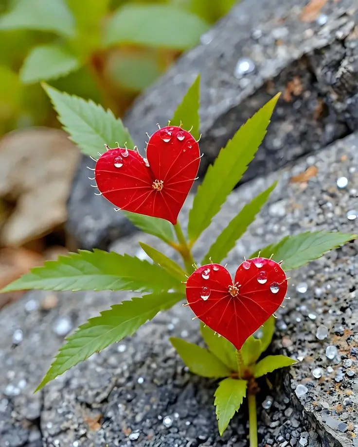عکس پروفایل لاکچری قلب و گل