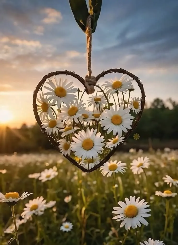 عکس پروفایل قلب و گل برای عشق
