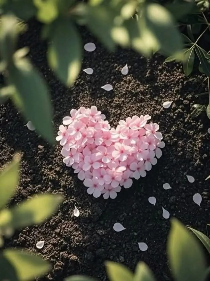 عکس پروفایل عشق با گل و قلب