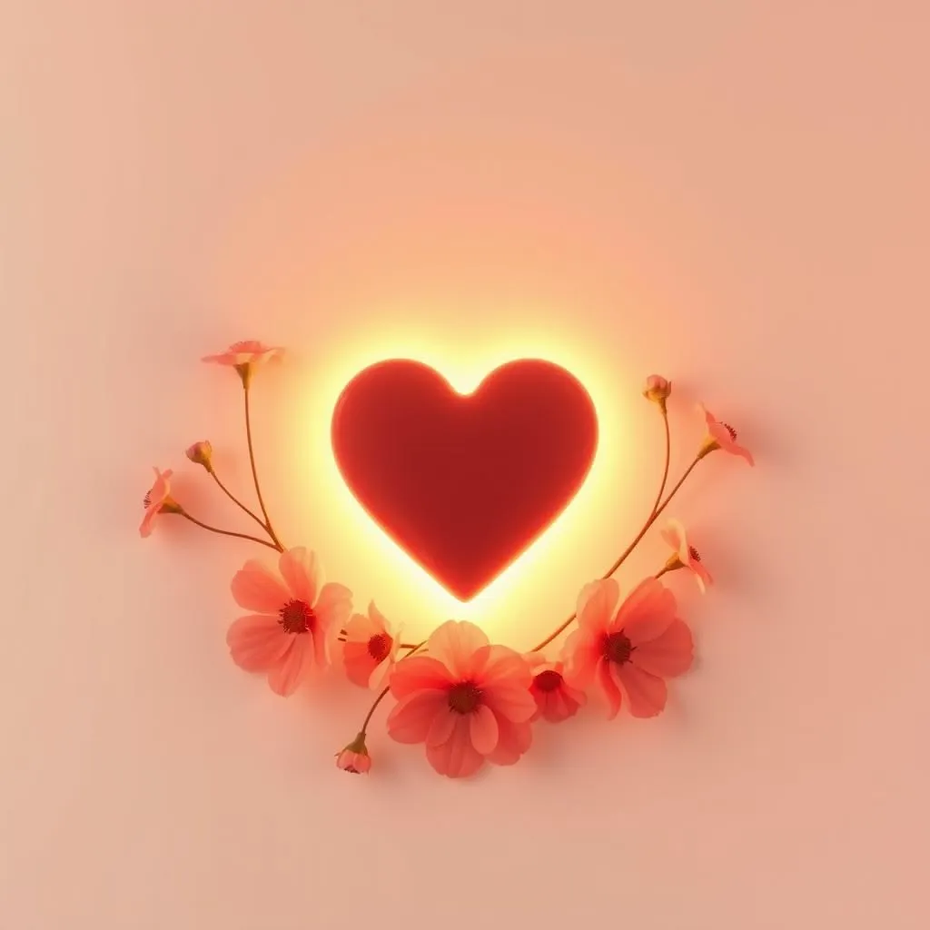 عکس پروفایل قلب و گل دلتنگی