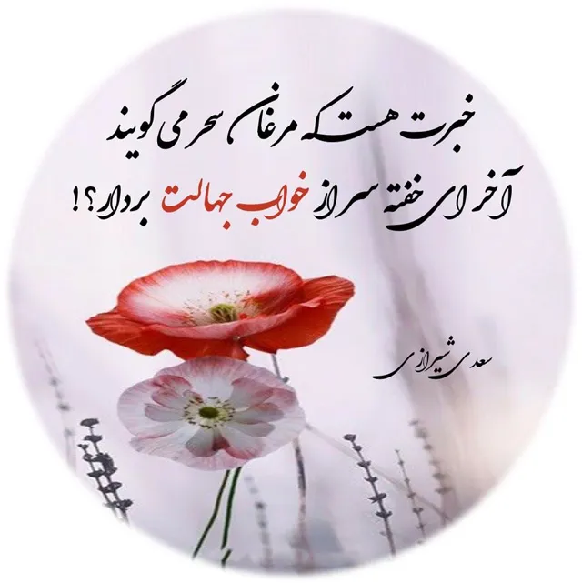 عکس پروفایل شعر درباره روزگار