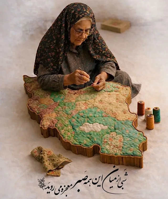 عکس پروفایل پرچم ایران با متن