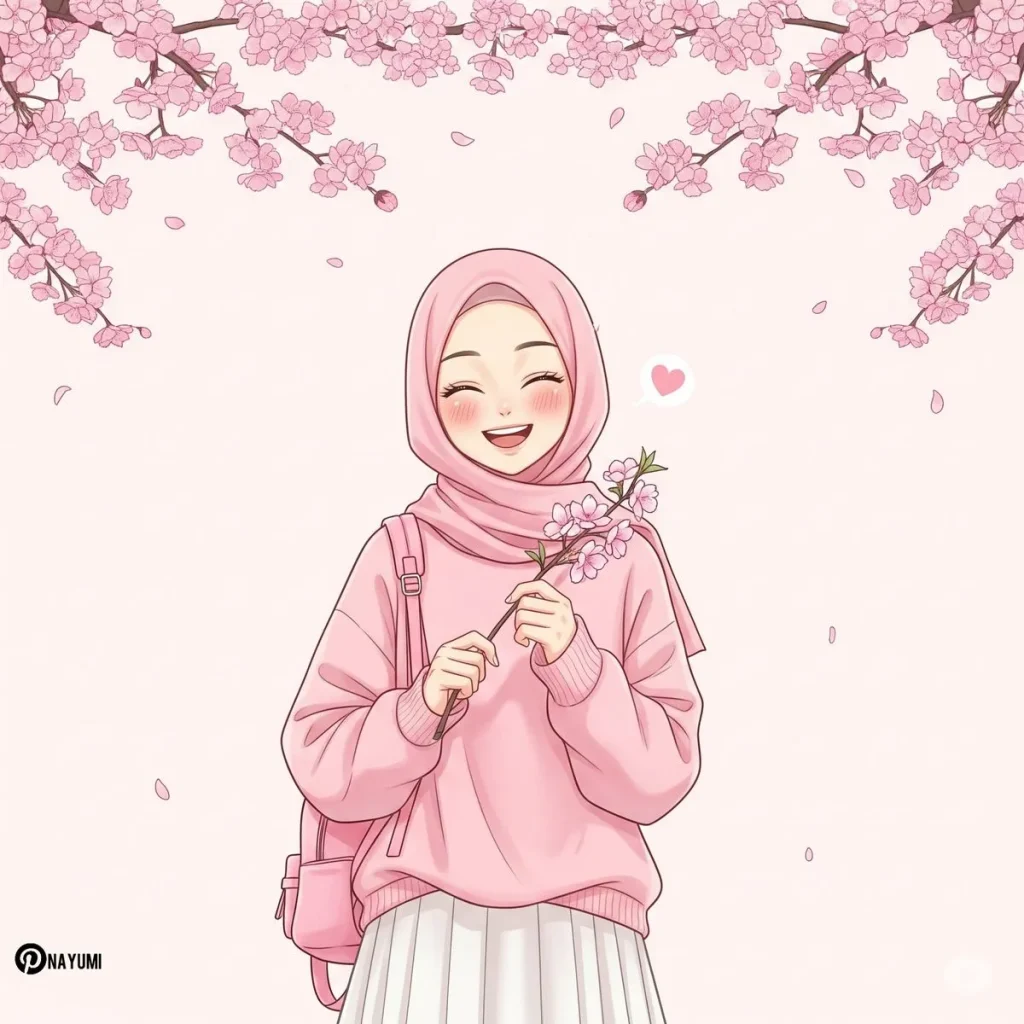 پروفایل دخترانه با تم صورتی