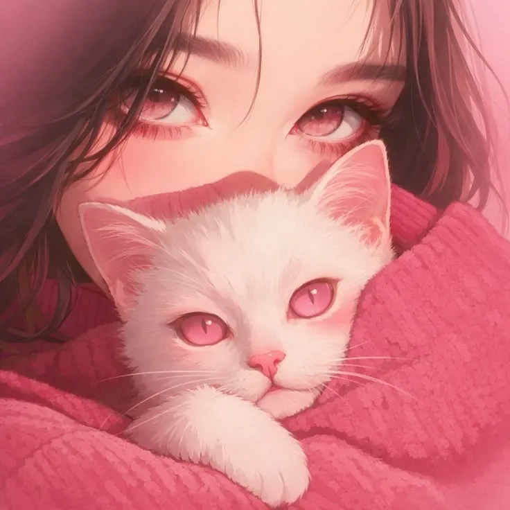 عکس پروفایل دخترانه صورتی عاشقانه