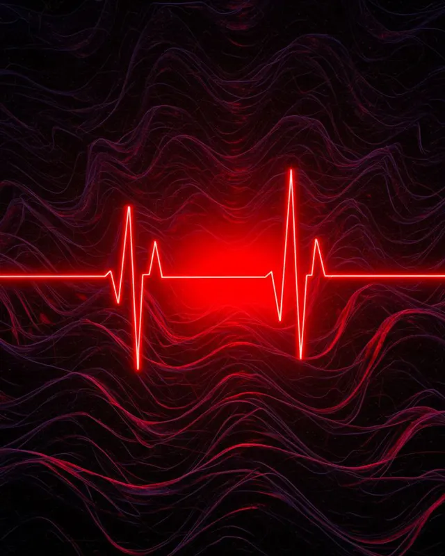 عکس پروفایل نوار قلب غمگین ساده