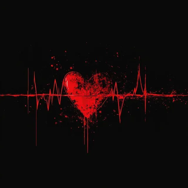 عکس پروفایل غمگین با ضربان قلب