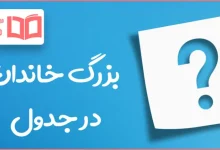 بزرگ خاندان در جدول