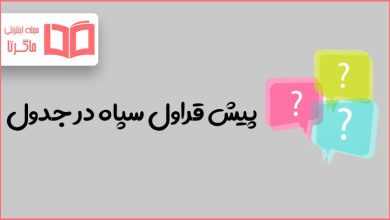 پیش قراول سپاه در جدول