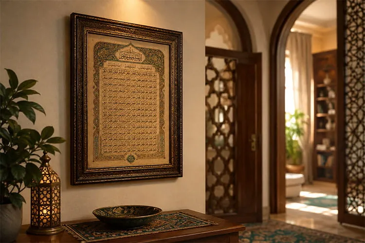 آداب نصب تابلو حرز امام جواد