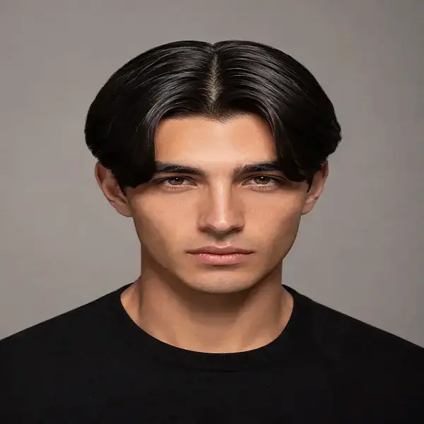مدل مو فرق وسط