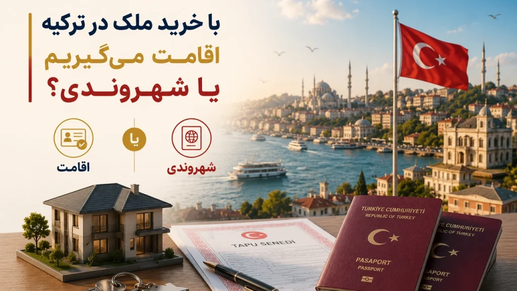 با خرید ملک در ترکیه اقامت میگیریم یا شهروندی؟