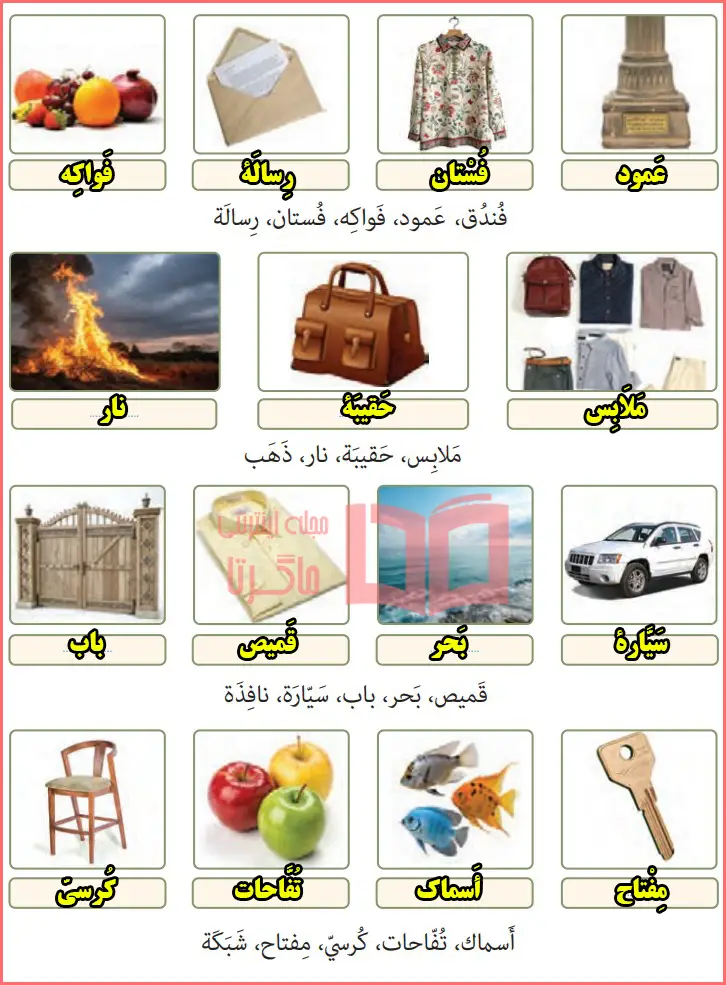 حل تمرین سوم صفحه ۱۴۲ درس دوره (للمطالعه) عربی هفتم