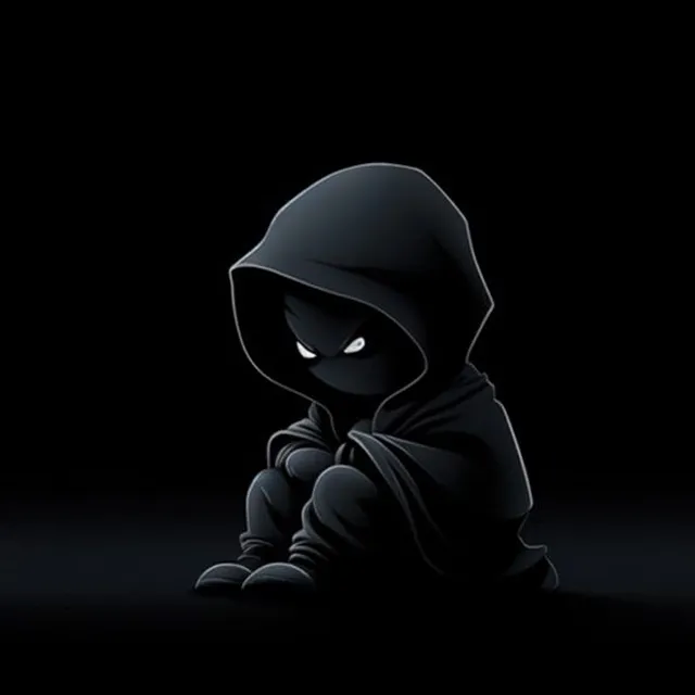 عکس پروفایل مشکی مینیمال