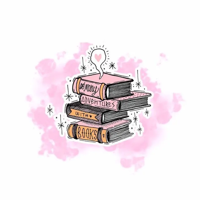 عکس پروفایل کتابخوانی آبرنگی