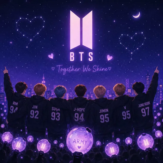عکس پروفایل BTS با اسم اعضا