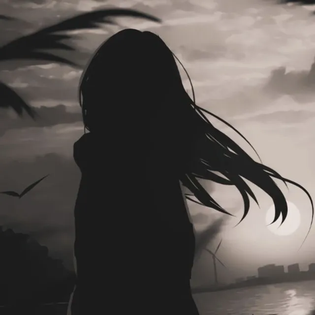 عکس پروفایل غمگین دخترانه سیاه