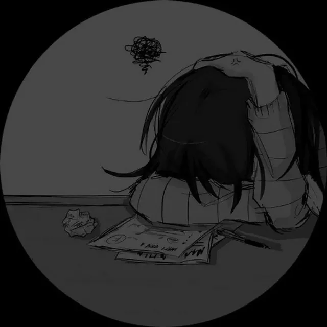 عکس پروفایل مشکی غمگین دخترانه