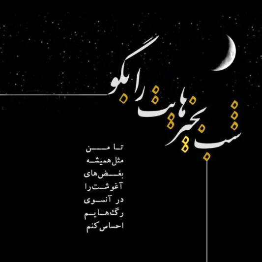پیام خاص شب بخیر برای مخاطب خاص