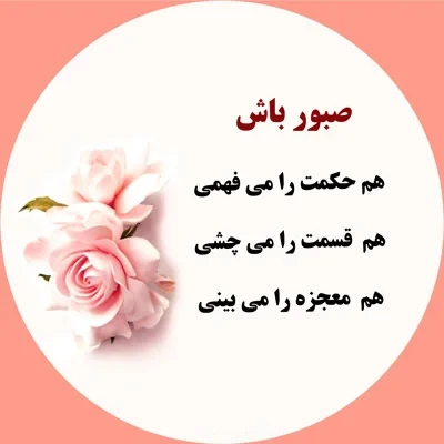 جملات ادبی درباره صبر در سختیها