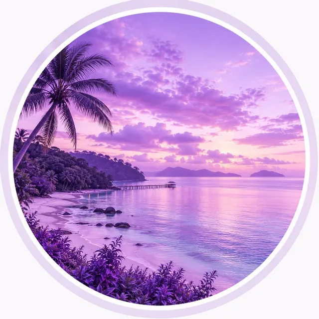 عکس پروفایل طبیعت بنفش