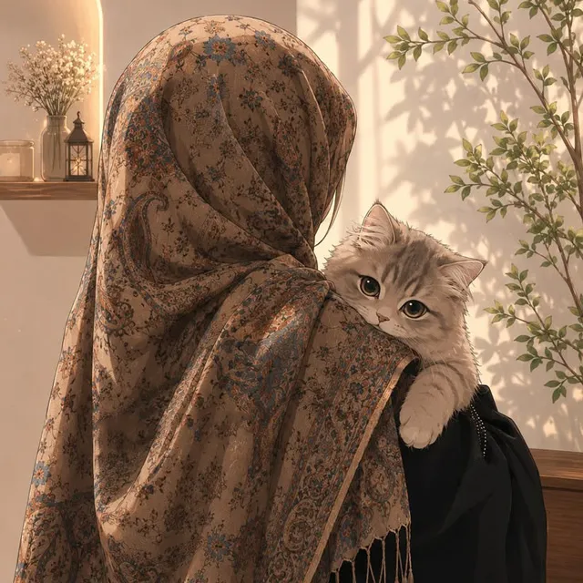 عکس پروفایل گربه و دختر جدید