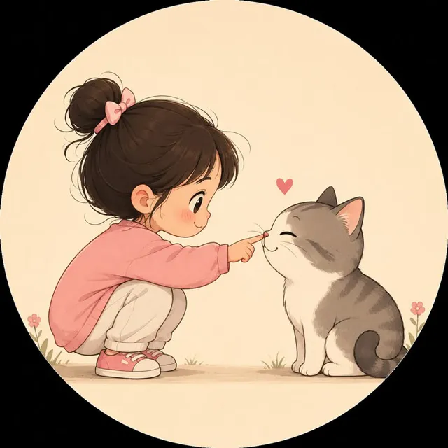 عکس پروفایل گربه و دختر ناز