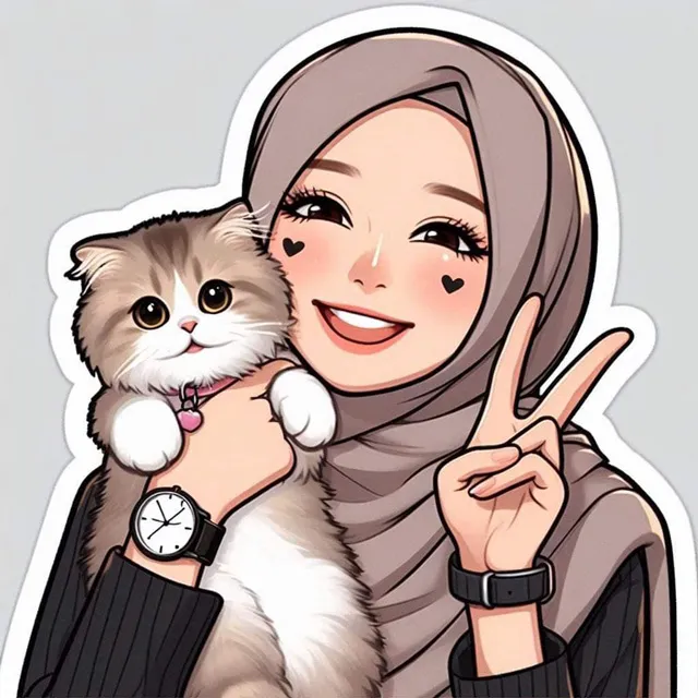 عکس پروفایل دختر با گربه برای اینستا