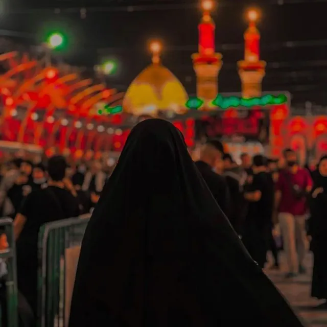 عکس پروفایل دخترانه با پرچم گنبد