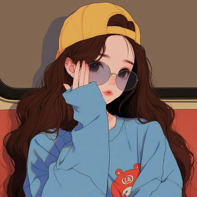 عکس پروفایل دختر کره‌ای با لباس فانتزی
