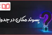 پسوند مکان در جدول