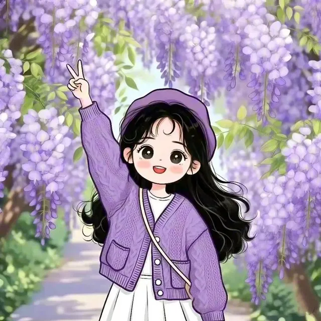 عکس پروفایل صورتی بنفش زیبا