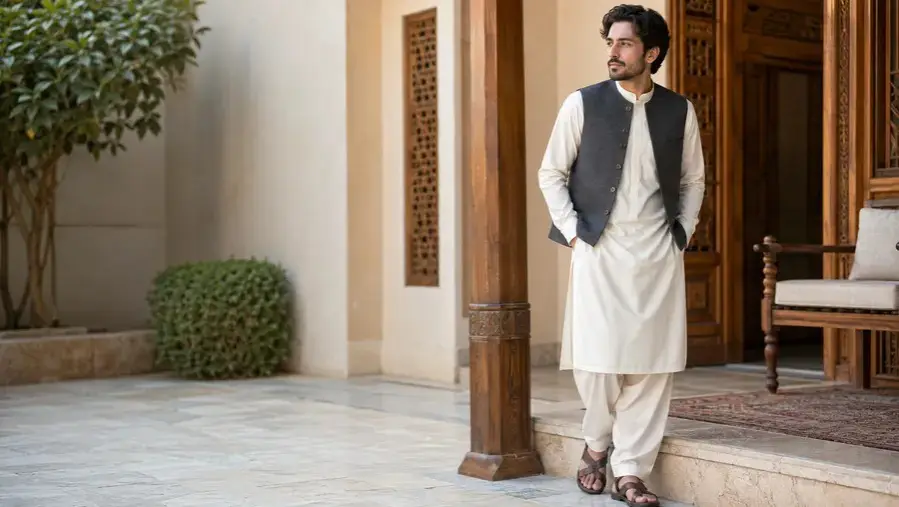 مدل لباس مردانه افغانی ساده و مقبول