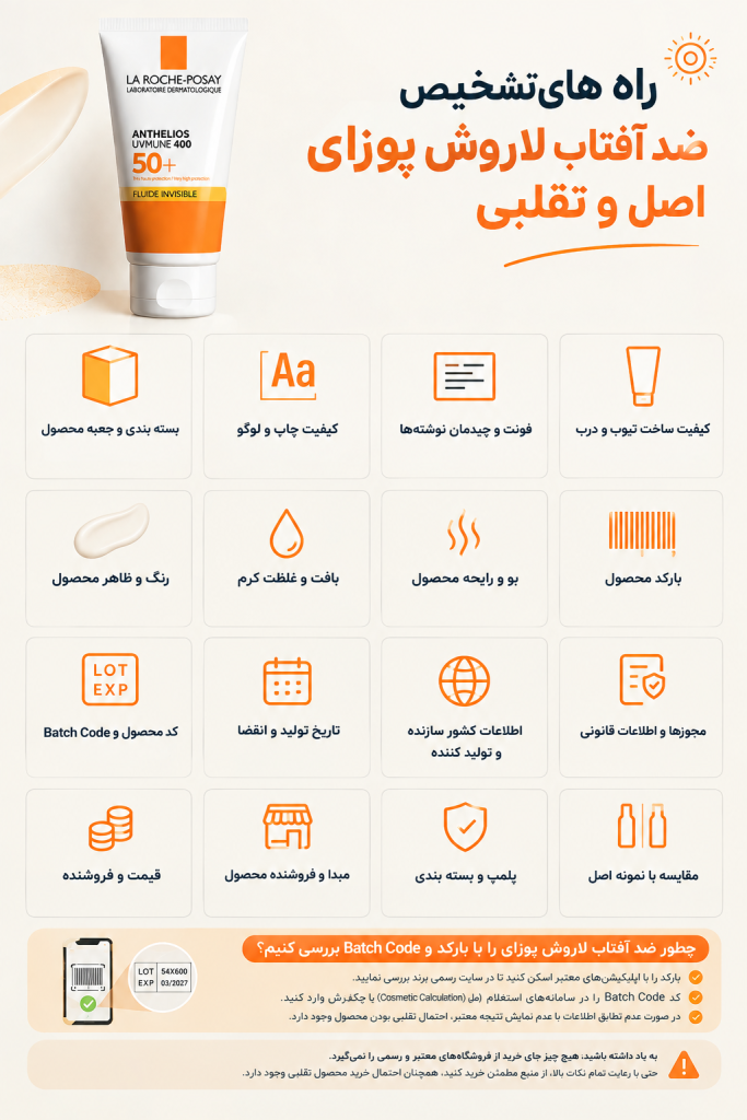 روش های شناخت ضد آفتاب لاروش پوزای اورجینال را از فیک