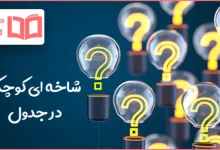 شاخه ای کوچک  در جدول