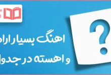 اهنگ بسیار ارام و اهسته در جدول