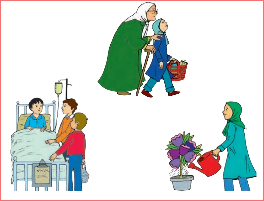 جواب ببین و بگو صفحه ۲۵ درس ۵ هدیه اقلیت های دینی سوم ابتدایی