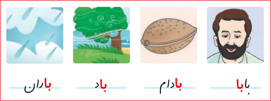 جواب تمرینات صفحه ۳۰ درس اول نگارش اول دبستان