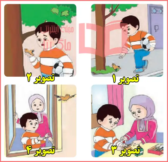 جواب ببین و بگو صفحه ۶۶ درس دوازدهم فارسی اول دبستان