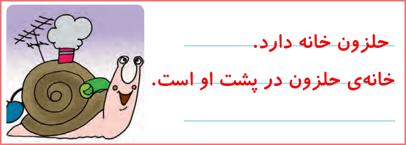 جواب تمرین های صفحه ۱۱۸ درس نوزدهم نگارش اول دبستان