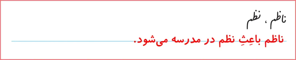 جواب تمرین های صفحه ۱۳۱ درس بیست و دوم نگارش اول دبستان