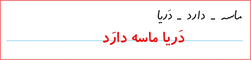 جواب تمرین های صفحه ۶۷ درس هشتم نگارش اول دبستان