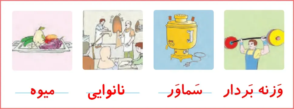 جواب تمرین های صفحه ۷۳ درس ۹ نگارش اول دبستان
